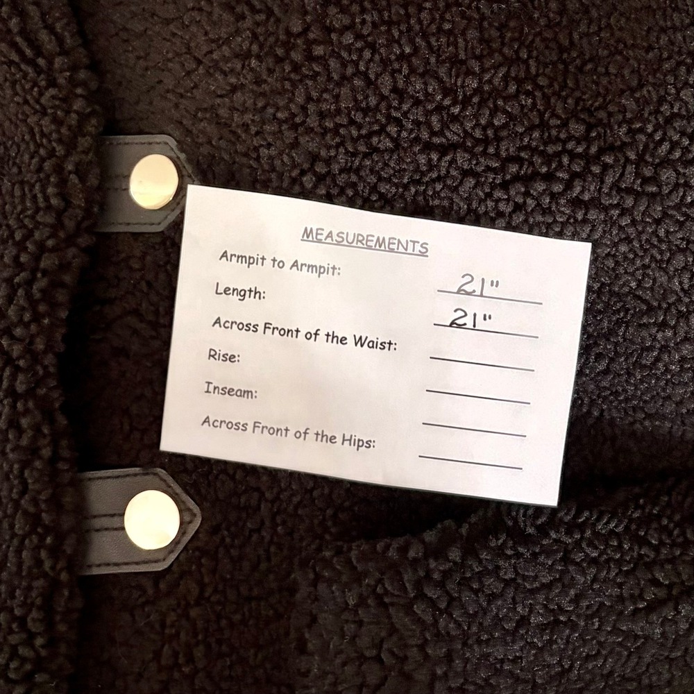ZARA Black Sherpa Fuzzy Fleece Teddy Coat‎ Faux Shearling Snaps Pockets Small - Picture 16 of 16
